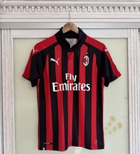 Milan 2018-2019 Home Soccer Jersey Football Kit Shirt Size S