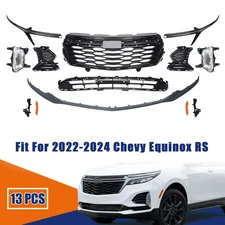 Front Bumper Cover Grille Assembly Set For 2022-2024 Chevy Equinox Rs 13 PCS