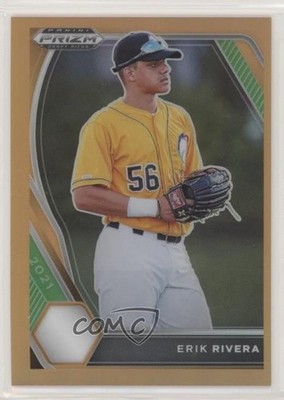 2021 Panini Prizm Draft Picks Neon Orange Prizm 35/50 Erik Rivera #PDP215 7m3
