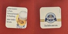 Faust Keiner kennt's in Paris….Brauerei Bierdeckel Bier