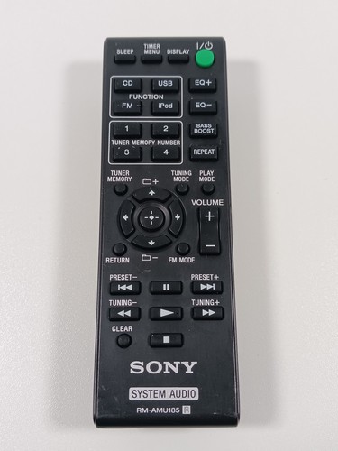 Sony RM-AMU185 Audio System Remote Control MHC-EC619iP - Tested Working