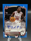 Bowman Basketball 2025-26 John Blackwell 1st Bowman Auto PA-JB Blue/150
