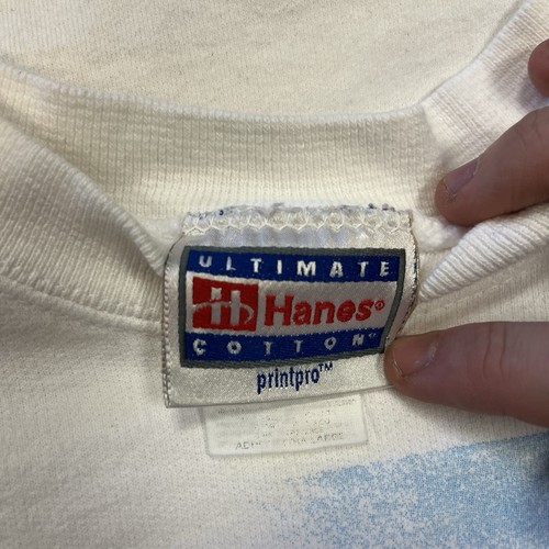 VINTAGE 1998 HANES HONDA GRAND PRIX GIROCOLLO BIANCO TAGLIA XL MONTEREY H17 - Foto 3 di 5