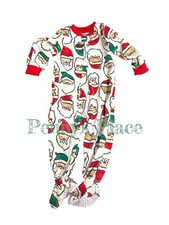 Carter's NWT Chirstmas PJs Santa Fleece Footie Pajama 1 Pc Sleeper Toddler 18mo