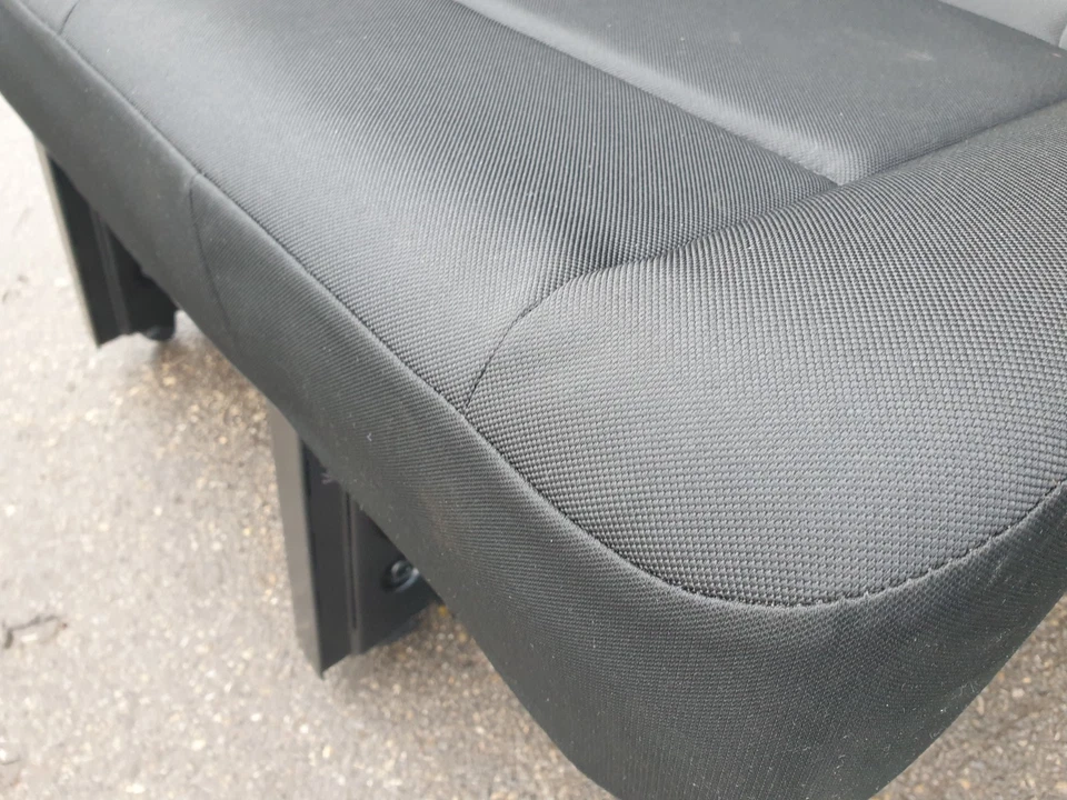 2er Sitzbank Orig. Mercedes Sprinter W907 W910 Stoff Maturin schwarz Isofix - Bild 4 von 4