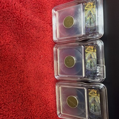 Lot run of 3 THREE Indian Head Cents 1904 1905 1906