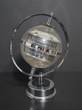 Vintage German Weather Station Globe Barometer Hygrometer Thermometer Works