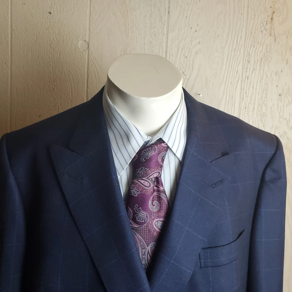 Blazer Harrisons Of Edinburgh X Russell's 44 Cashmere Vicuña Doble Pecho  Foto 3 de 4