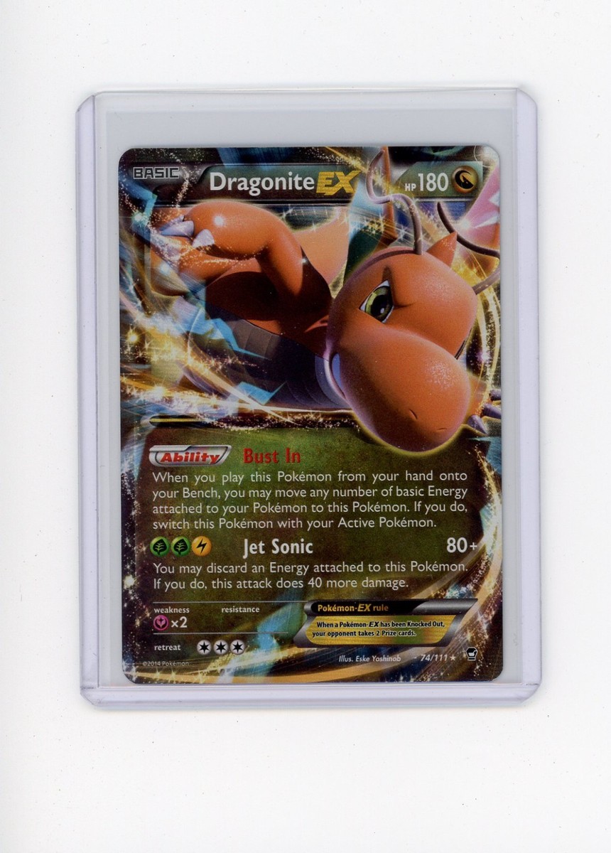 ファイターEX 2014 Dragonite EX Furious Fists 74/111 Holo Rare EX Pokémon Card