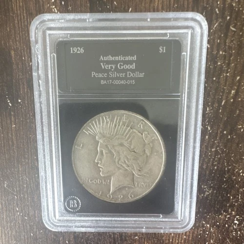 1926 Peace Silver Dollar Very Good Grade Circulated Business Strike
