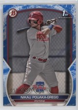 2023 Bowman Prospects Blue Pattern 50/125 Nikau Pouaka-Grego #BP-89 9hx