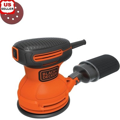 5 Inch Corded Electric Orbital Sander 2.0A 12000 OPM Dust Bag Included New