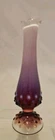 Vintage MCM Fenton Plum Opalescent Hobnail Bud Vase - Pre Logo - 8" Deep Purple