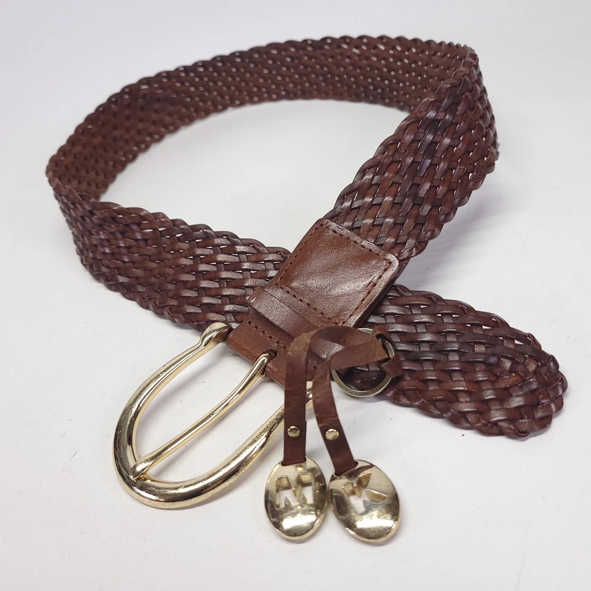 Michael Kors Collection Brown Woven Leather 3\