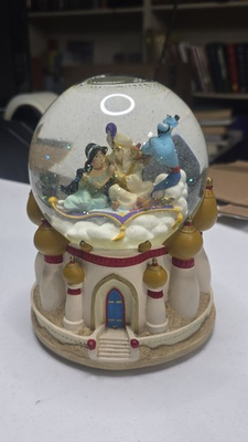 #ad DISNEY ALADDIN Musical Jumbo Snow Globe “A Whole New World” Jasmine Decoration $45.00