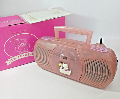 Sanrio Hello Kitty 25th Anniversary Stereo CD Player Unused Japan