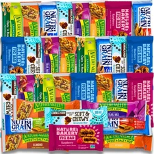 Healthy Snacks Mixed and Assorted Granola Bars Variety Care Pack - Deluxe Box: