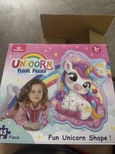 Jumbo Unicorn Floor Puzzle   45 Pcs for Kids Ages 3  6  Free Shipping