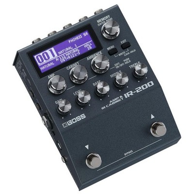 BOSS IR-200 AMP & IR CABINET PEDAL   Pedal-based Amp Simulator and Impulse...