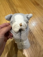 Grey Bulldog Blankie Angel Dear Baby Blanket Lovie