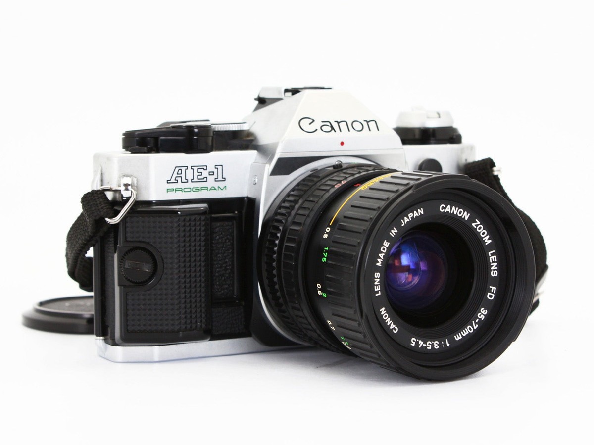 Exc+4] AE-1 PROGRAM SLR Film Camera NFD 35-70mm f/3.5-4.5 Zoom