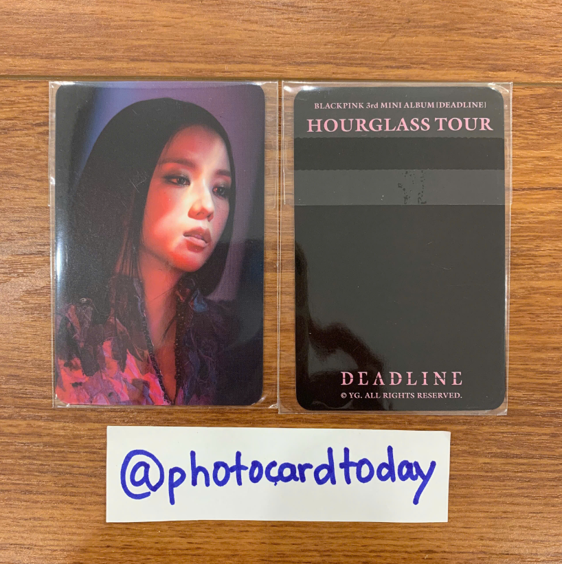 BLACKPINK HOURGLASS TOUR トレカ BLACKPINK [DEADLINE] 3RD MINI ALBUM YG SELECT HOURGLASS TOUR EVENT