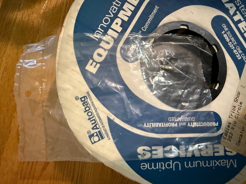 1 Autobag Roll of 2500 Auto Bags Clear 4.5 x 6  w/ 1" header w/ center hole