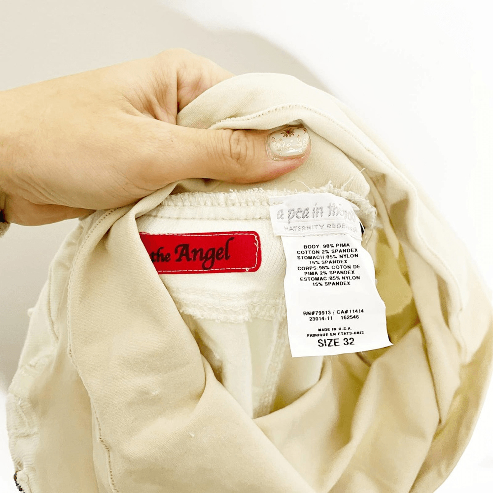 AG Adriano Goldschmied Pea in the Pod Angel Bootcut corduroy maternity pants 32 thumbnail 5