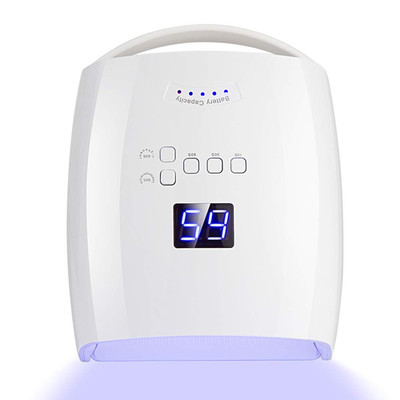 Lampara unas UV LED 48W recargable inalambrica manicure gel profesional blanca