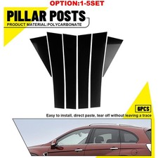 Black Pillar Posts Window Door Trim Cover For Chevrolet Captiva 2009-2018 6-60x