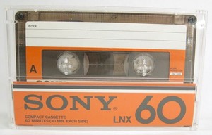 Sony Vintage LNX 60 Minutes Type I Position Cassette Tape Used With Case
