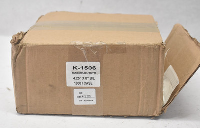 Lot of 1000 Packing List Envelopes K-1506 4.25'' x 8'' White Sheets Bulk Set