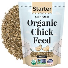 Mile Four Organic Chicken Feed   Starter Chick 2 Pound Pack of 1 , Black