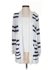 Market and Spruce Women White Cardigan XS