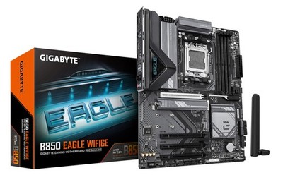GIGABYTE B850 EAGLE WIFI6E Motherboard - AMD Ryzen 9000 Series CPUs, 8+2+2 Phase