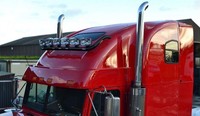 Passend FüR Kenworth W900 Lastwagen Schwarz Front Dach Lichtleiste + Spots Lampe