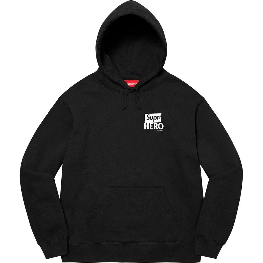 Supreme ANTIHERO Hooded Sweatshirt Black XL | eBay