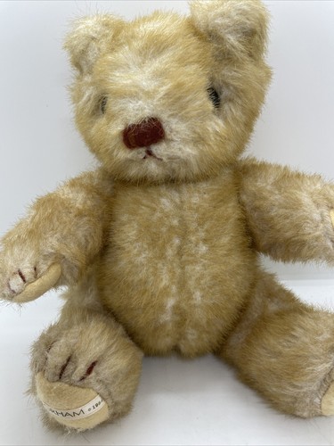 Gorham Plush Honey Brown Teddy Bear 1984 Jointed 12" Vintage - Picture 3 of 9