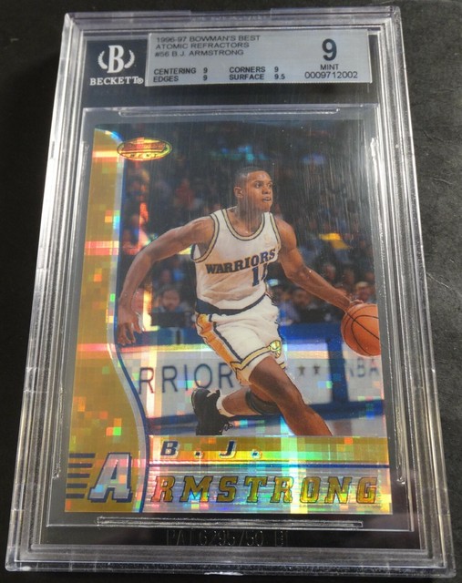 1996-97 B.J. ARMSTRONG BOWMAN�S BEST ATOMIC REFRACTOR #56 BGS 9 POP 1