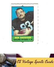 1969 Topps #NNO Ben Davidson Four-in-One Singles