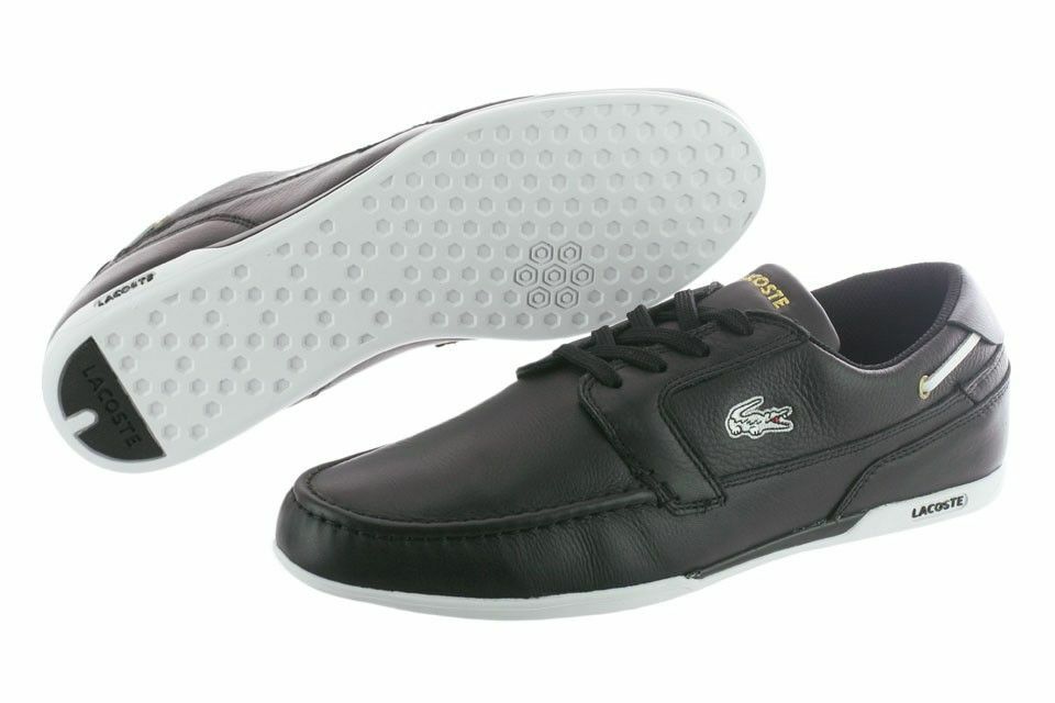 vermogen Opera Schepsel BRAND NEW MENS LACOSTE DREYFUS AP SPM 7-21SPM1181N75 BLK/GLD SHOES | eBay