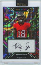 2023 Wildcard Wildchrome #WCP-A Rakim Jarrett Neon Marble 1/1 Auto