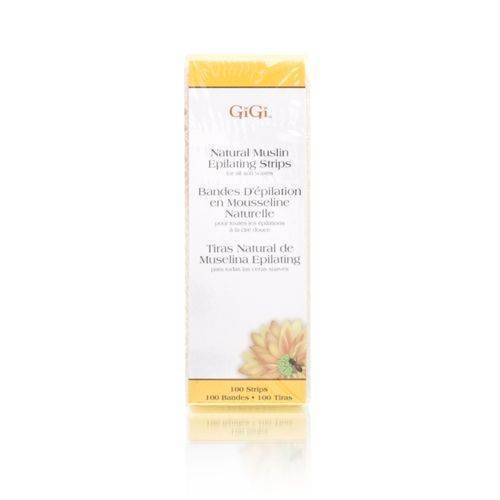 GiGi Petite Natural Muslin Epilating Strips 0.75 in x 4.5 in) 100 Strips - Picture 1 of 1