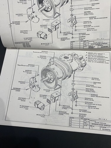 PIEZAS DE COMPRESOR DE AIRE INGERSOLL RAND XP600 WCU MANUAL COPIA FOTO CUMMINS 1976 - Imagen 4 de 7