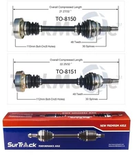 For Toyota Highlander FWD 01-03 3.0L Pair of Front CV Axle Shafts SurTrack Set