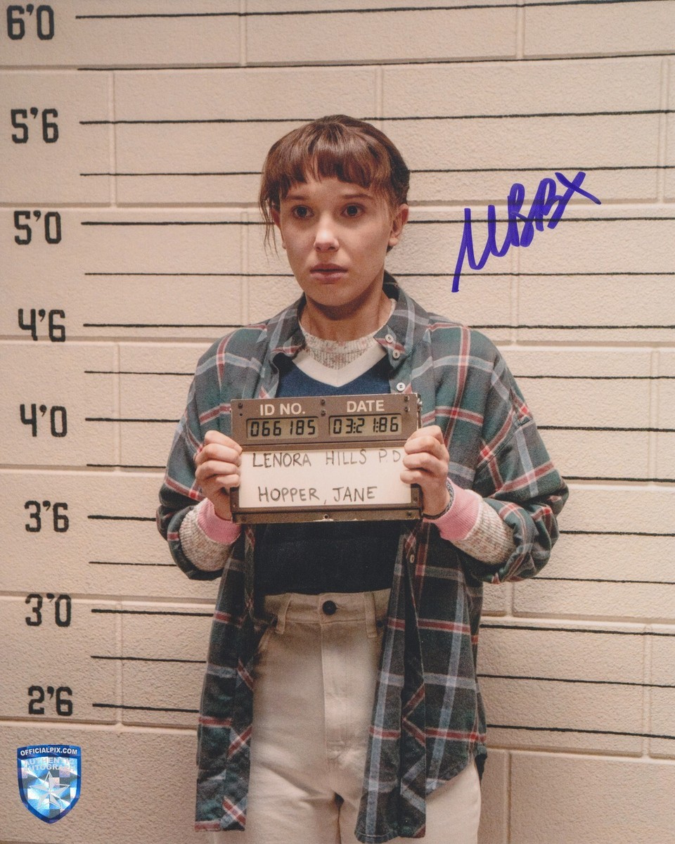 2021 MILLIE BOBBY BROWN直筆サイン ストレンジャーシングス