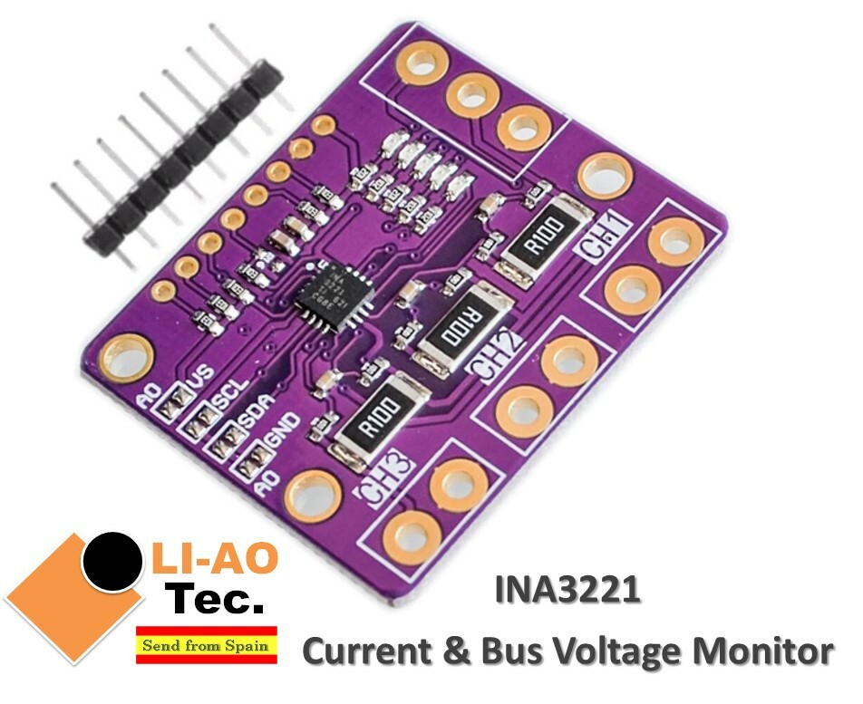 INA3221 Triple-Channel Current Bus Voltage Power Supply Sensor Monitor INA219