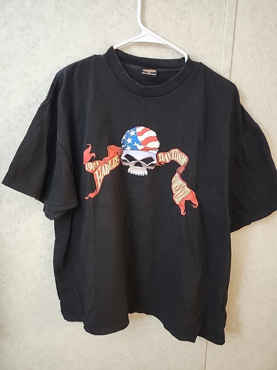 ★Harley Davidson★ EST 1903 Short Sleeve T-Shirt Black HH15 Harley Davidson Forever 1903 Short Sleeve T-Shirt Black 2XL