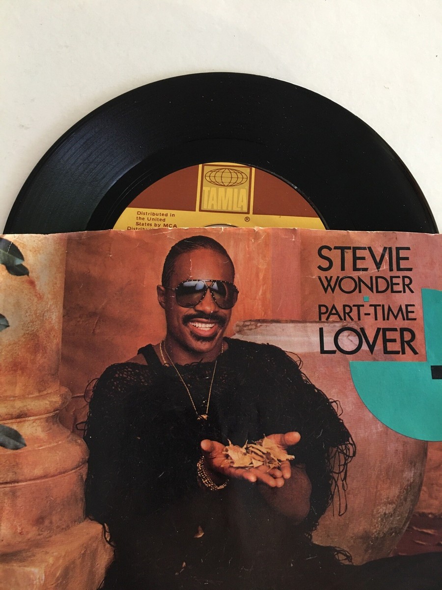 1985 Stevie Wonder Part-Time Lover 45 rpm 7” Vinyl disc Near Mint