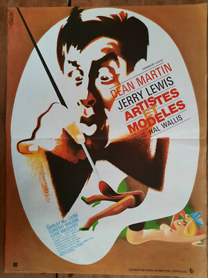 Plakat Künstler Und Modelle Dean Martin Jerry Lewis Maler Painter 40x60cm